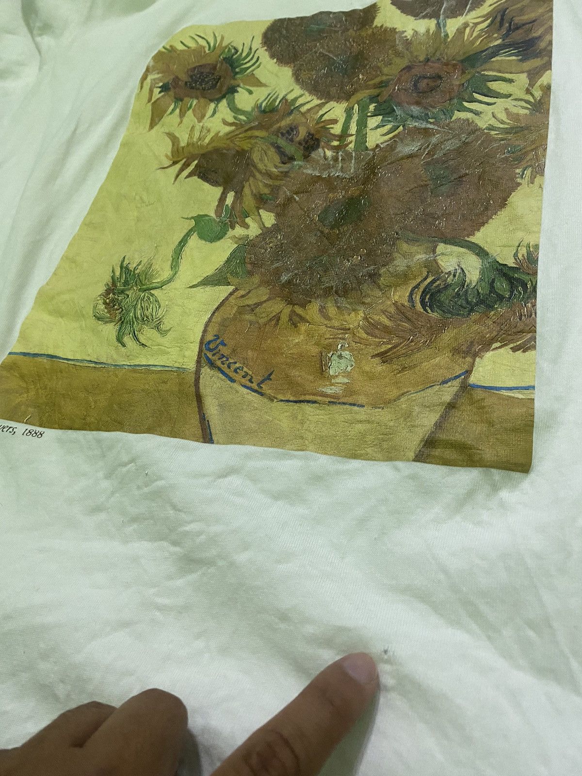 GU × Vintage Vincent Van Gogh the national Gallery lily Brown Shirt Size US M / EU 48-50 / 2 - 5 Thumbnail