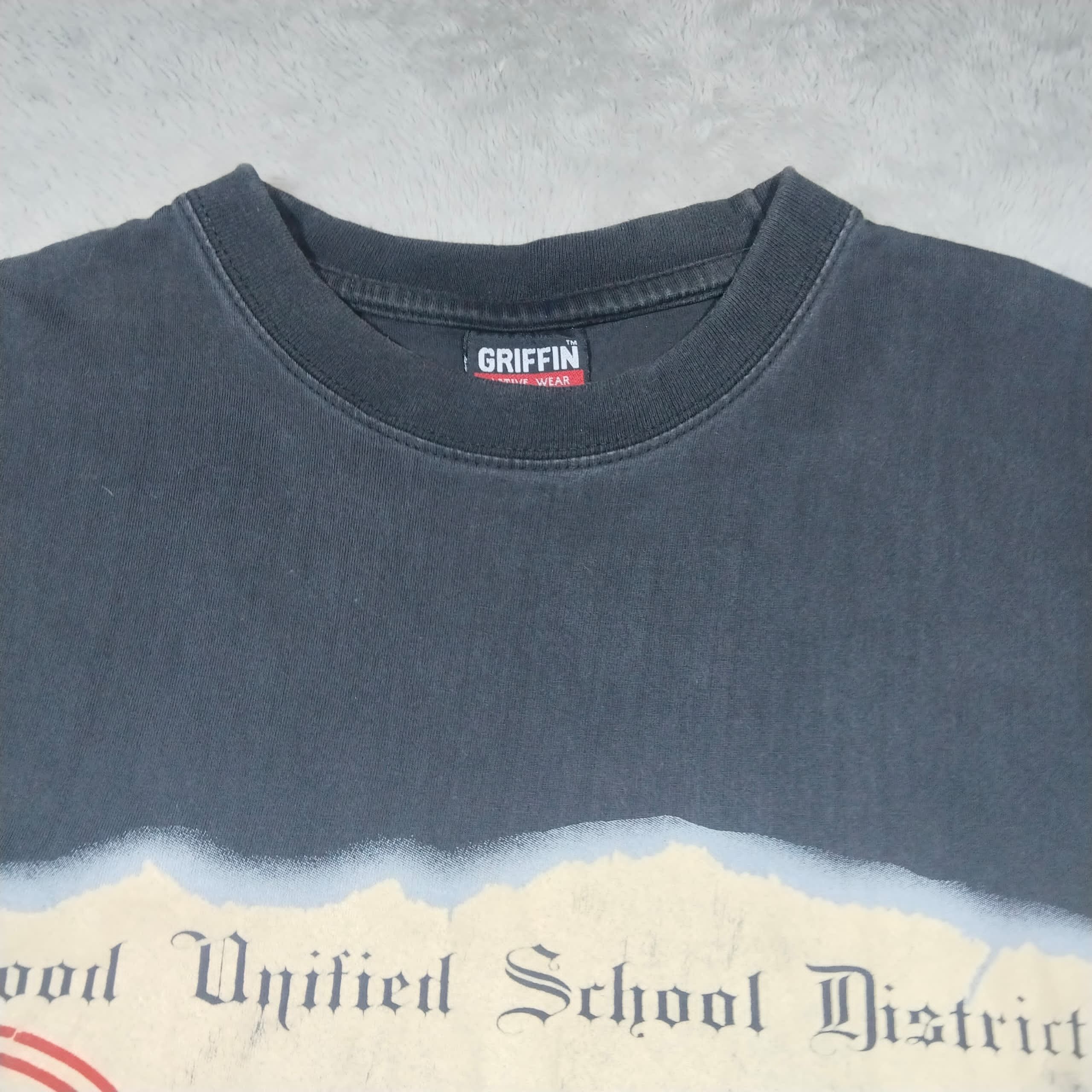 Griffin × Rap Tees × Vintage VINTAGE GRIFFIN GHETTO REPORT CARD BAGGY HIP HOP T SHIRT Size US XXL / EU 58 / 5 - 4 Thumbnail