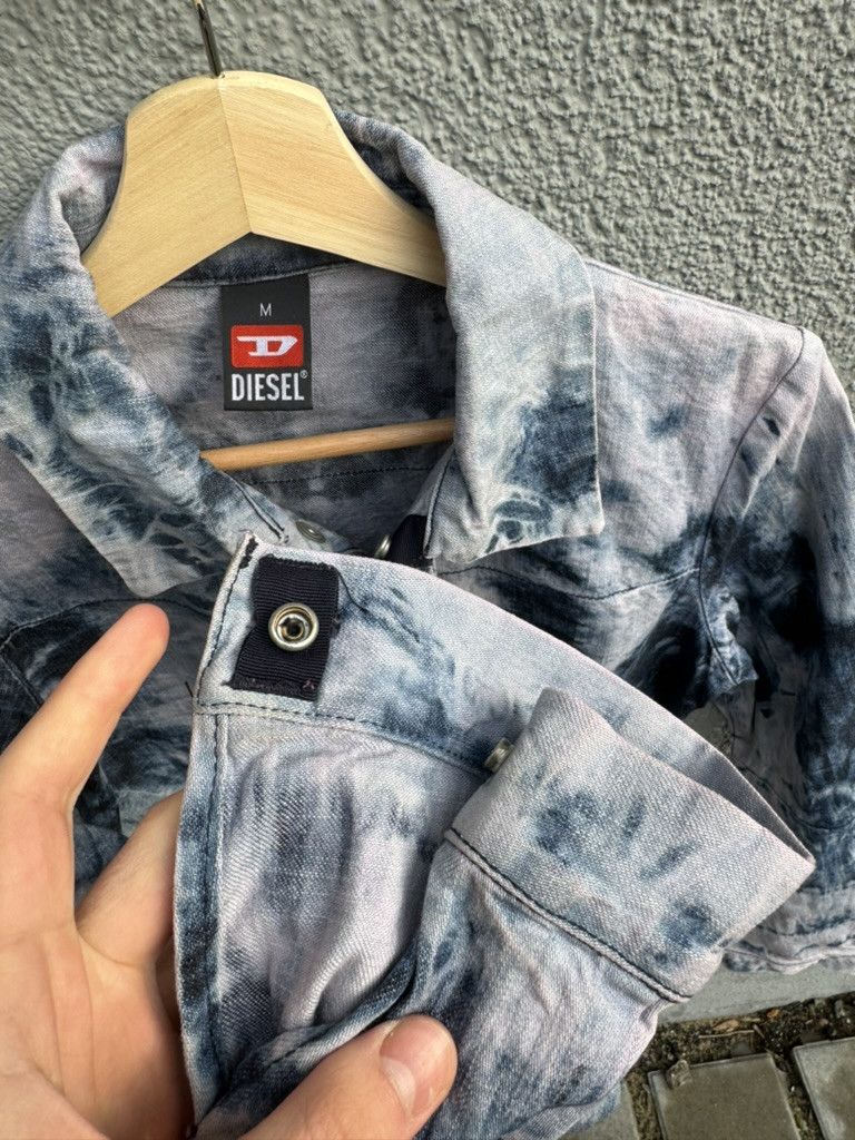 Diesel × Vintage Diesel Denim Tie Dye Jacket Mod Sobea Blue M Size M / US 6-8 / IT 42-44 - 7 Thumbnail