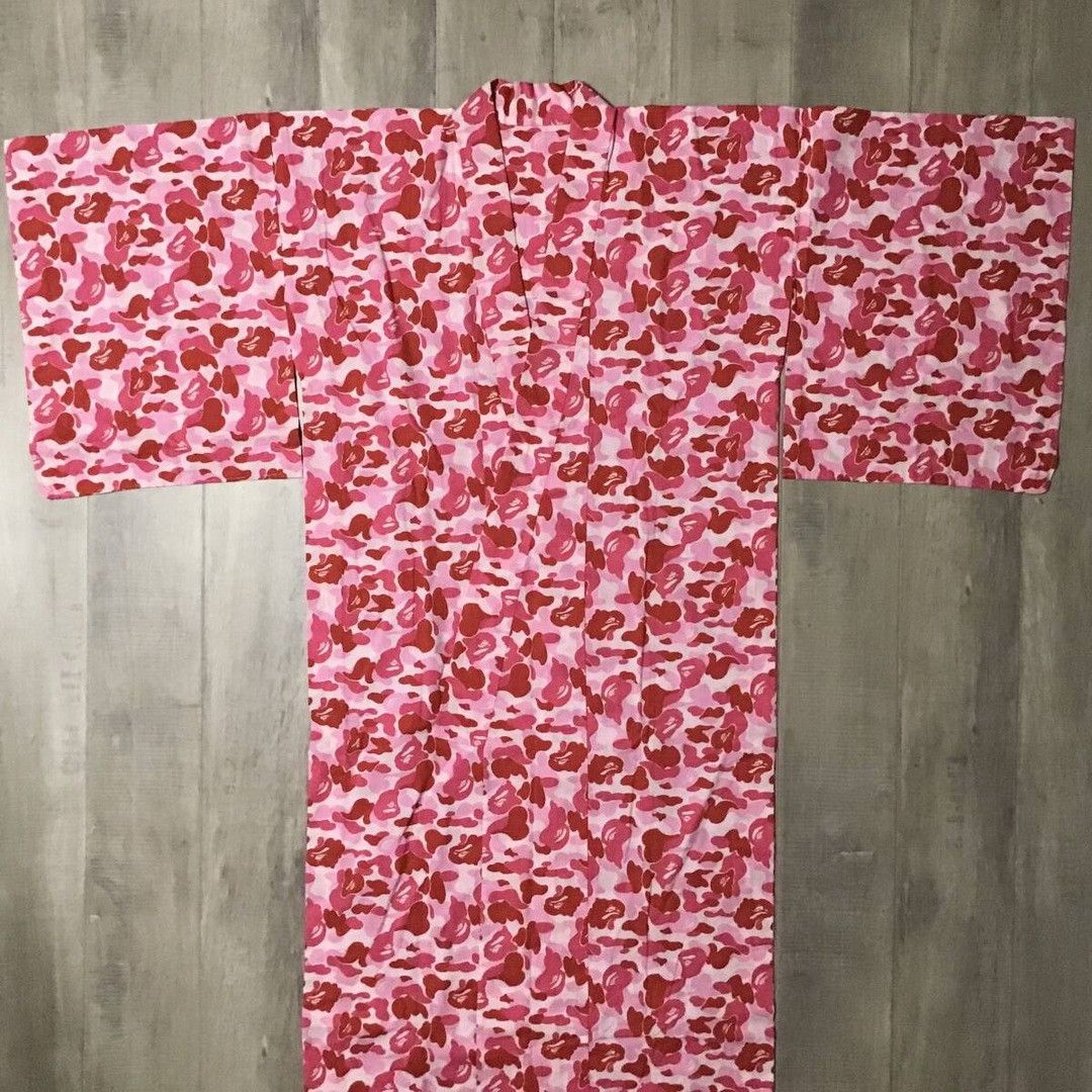 Bape 2001 BAPE Japanese Yukata ABC camo Pink Kimono a bathing ape Size S / US 4 / IT 40 - 1 Thumbnail