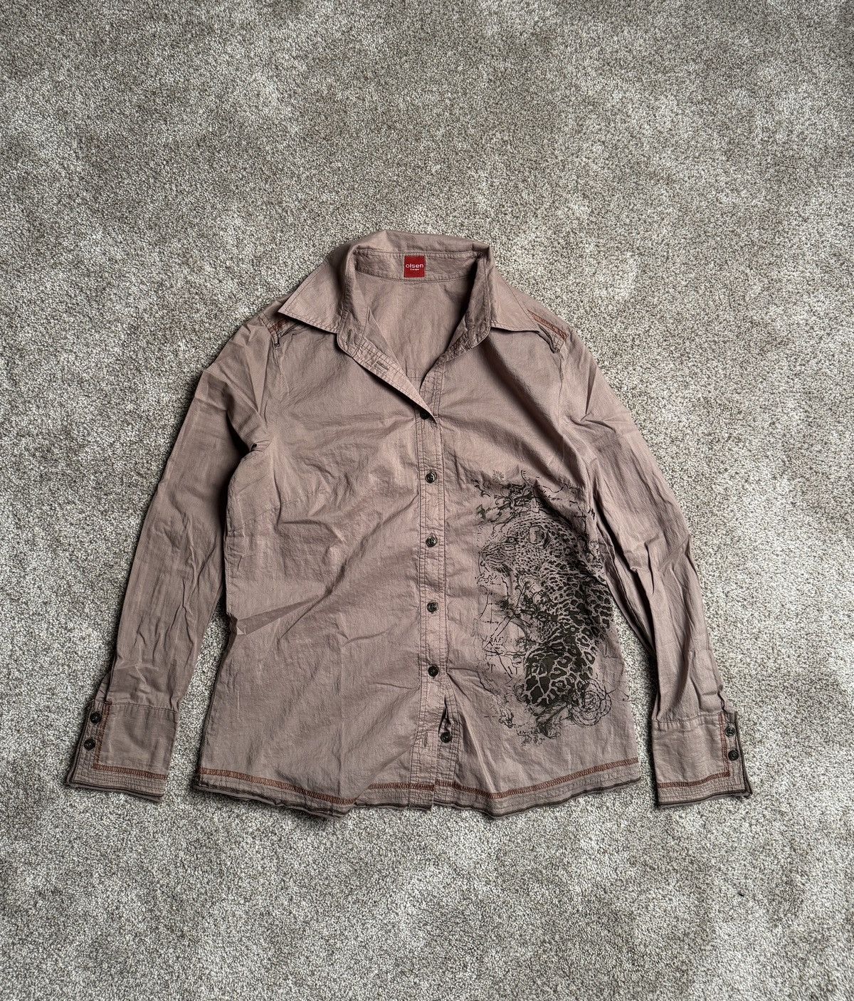 Other OLSEN EUROPE “LEOPARD” BUTTON UP Size S / US 4 / IT 40 - 1 Thumbnail