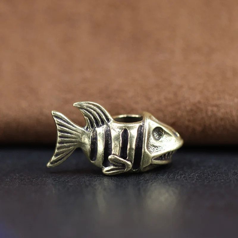 Handmade 3Pcs Piranha Skull Knife Beads Paracord Bead Zipper Umbrella Size ONE SIZE - 5 Thumbnail