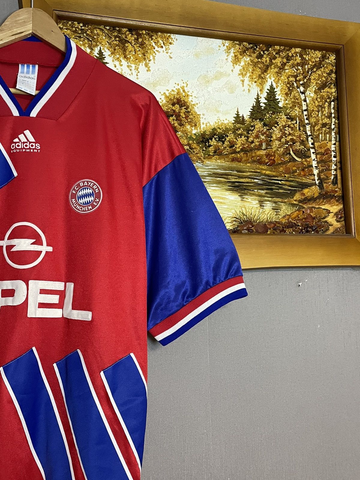 Adidas Vintage 1993 Bayern Munchen Home Kit Adidas Jersey Rare Size US XL / EU 56 / 4 - 5 Thumbnail