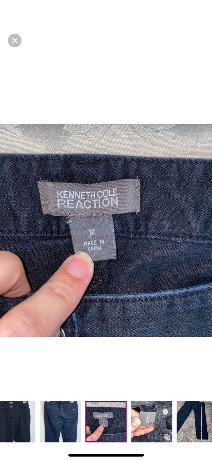 Kenneth Cole Kenneth Cole reaction black straight leg jeans size 12 Size 34" / US 12 / IT 48 - 4 Thumbnail