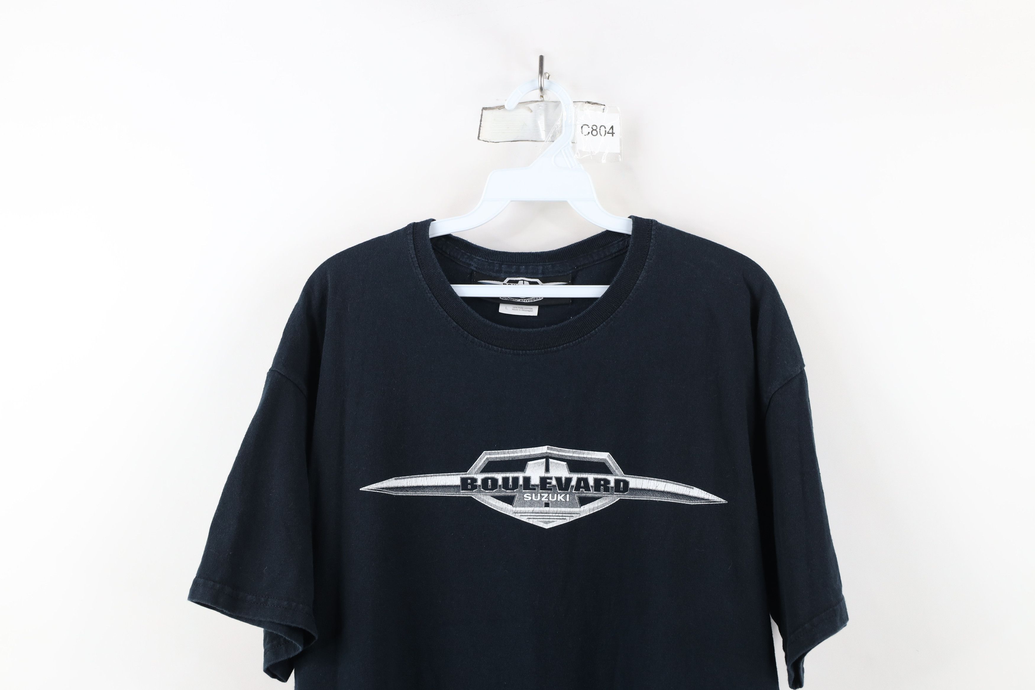 Vintage Vintage Spell Out Boulevard Suzuki Motorcycle Racing T-Shirt Size US L / EU 52-54 / 3 - 2 Thumbnail