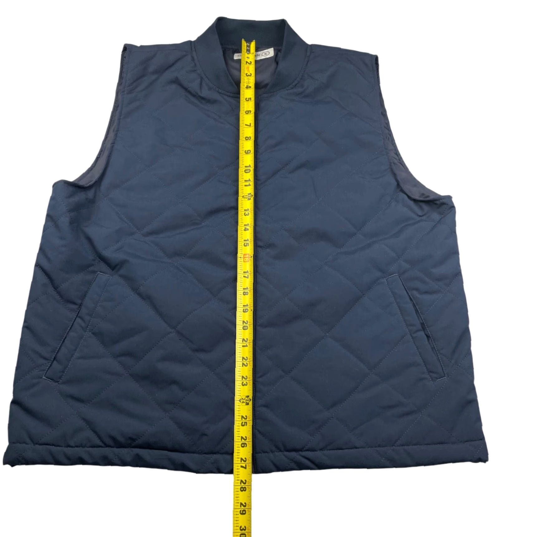Vintage Line of Trade Men's Full Zip Quilted Vest Navy Blue XL Size US XL / EU 56 / 4 - 5 Thumbnail