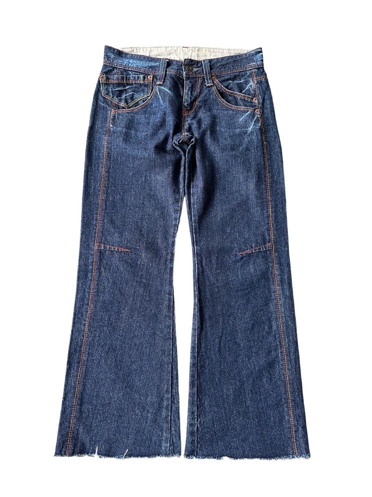 Vintage Blue Way ET Boite Punk Wide Leg Jeans