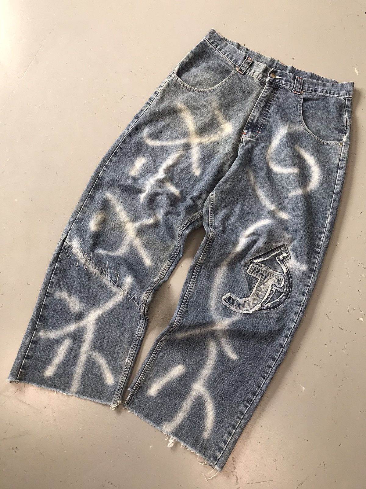 JNCO × Vintage Vintage baggy fit embroidered denim Size US 34 / EU 50 - 4 Thumbnail