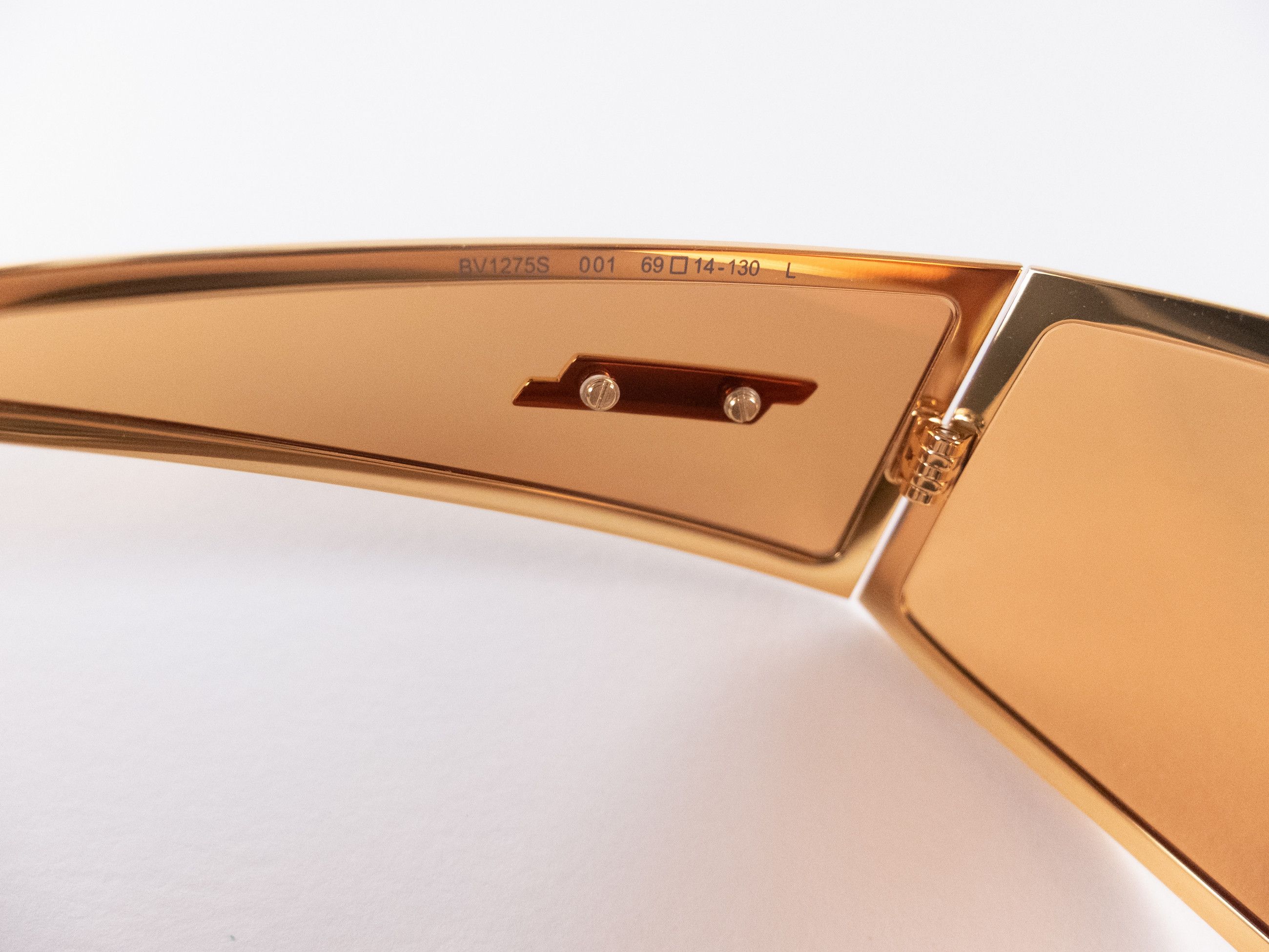 Bottega Veneta BOTTEGA VENETA gold brown bangle wraparound sunglasses q Size ONE SIZE - 7 Thumbnail