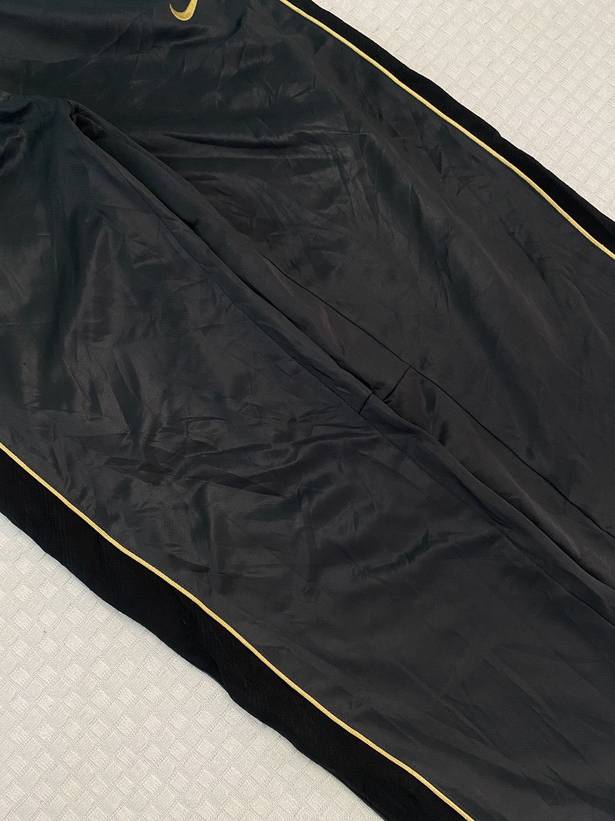 Billie Eilish × Nike 💥 VINTAGE NIKE 90S BAGGY WIDE LEG SWOOSH TRACK PANTS Y2K Size US 28 / EU 44 - 3 Thumbnail