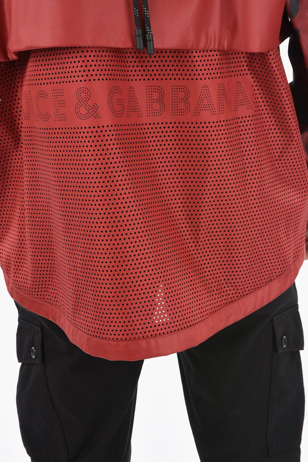 Dolce & Gabbana o1y0125 Logo Hooded Jacket in Brick Red/Black Size US S / EU 44-46 / 1 - 3 Thumbnail
