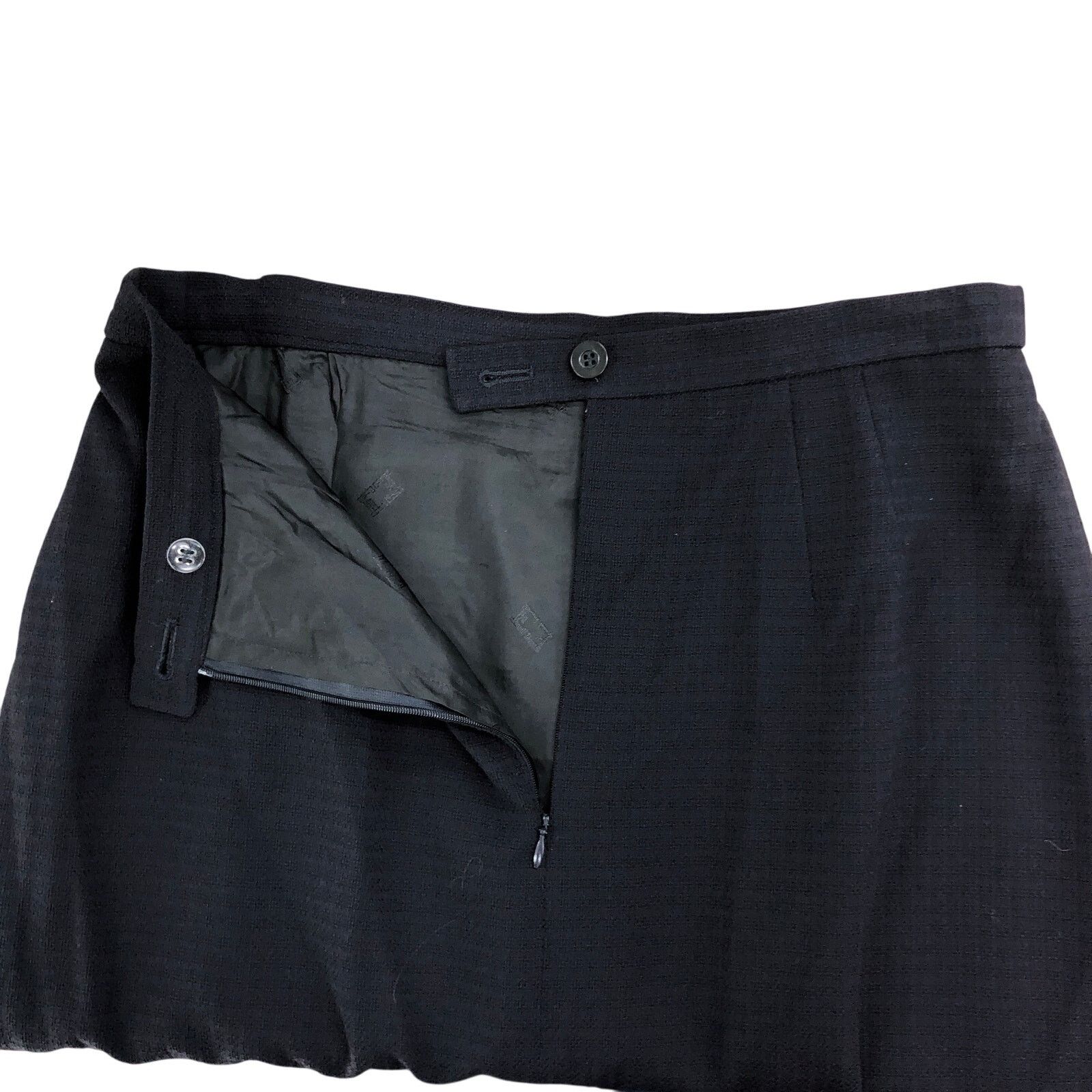 Escada Escada Womens Size 42 US 12 Skirt Pencil Textured Navy Blue Size 34" / US 12 / IT 48 - 19 Thumbnail