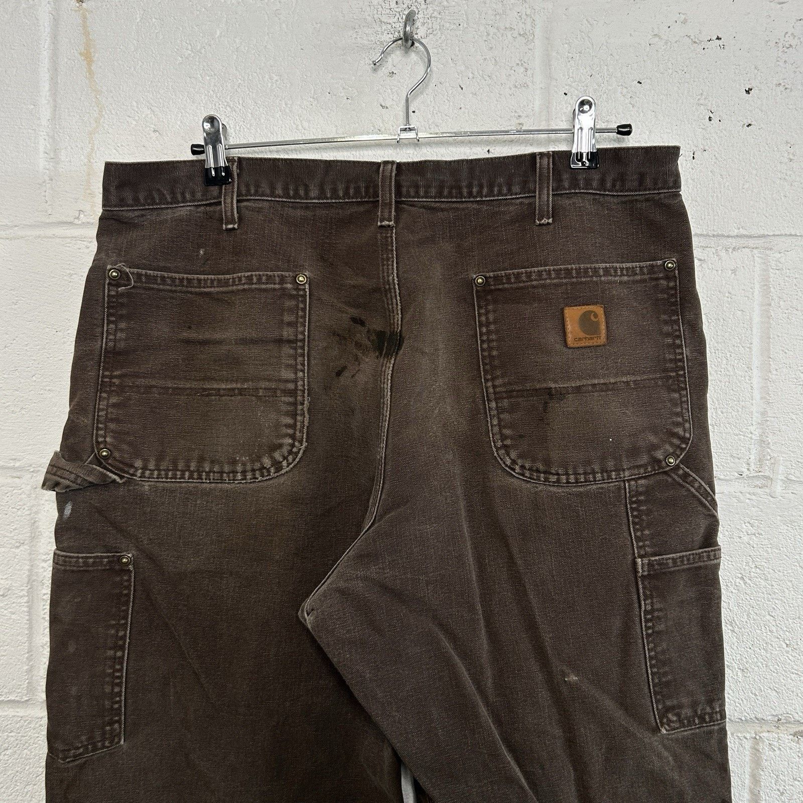 Carhartt Thrashed Carhartt DoubleKnee Pants “Dark Brown” B136 DKB Size US 36 / EU 52 - 6 Thumbnail