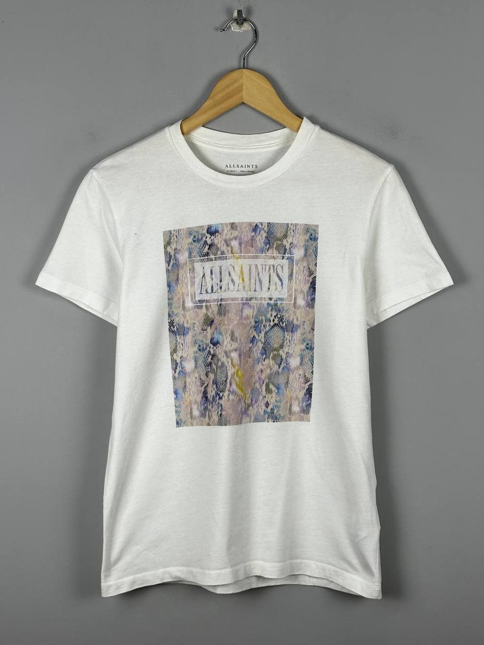 Allsaints Allsaints Casual White Printed T Shirt Size US XS / EU 42 / 0 - 1 Thumbnail