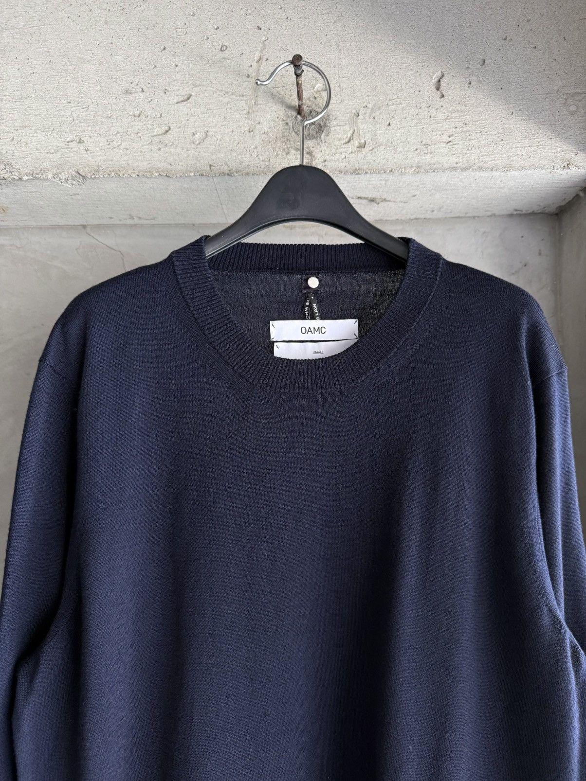 OAMC OAMC Dark Navy Belted Wool Knit Size US S / EU 44-46 / 1 - 3 Thumbnail
