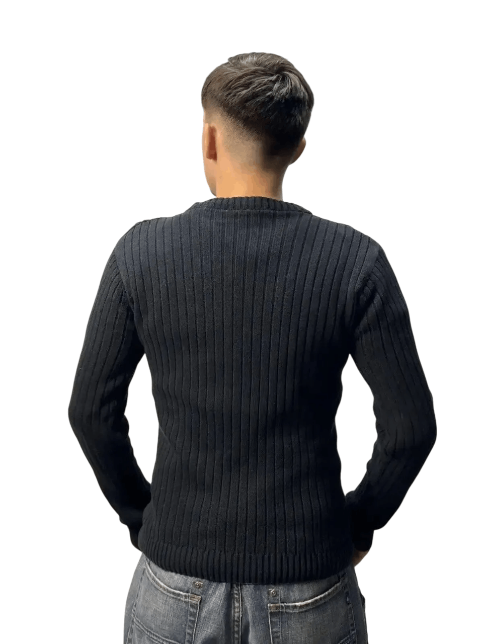 14th Addiction Vintage Y2K Distressed Striped Sweater Faded knit Y2K Effect Size US M / EU 48-50 / 2 - 4 Thumbnail