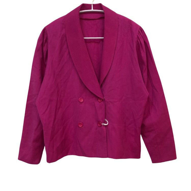 Dior Christian Dior Magenta Blazer Size L Size L / US 10 / IT 46 - 1 Thumbnail