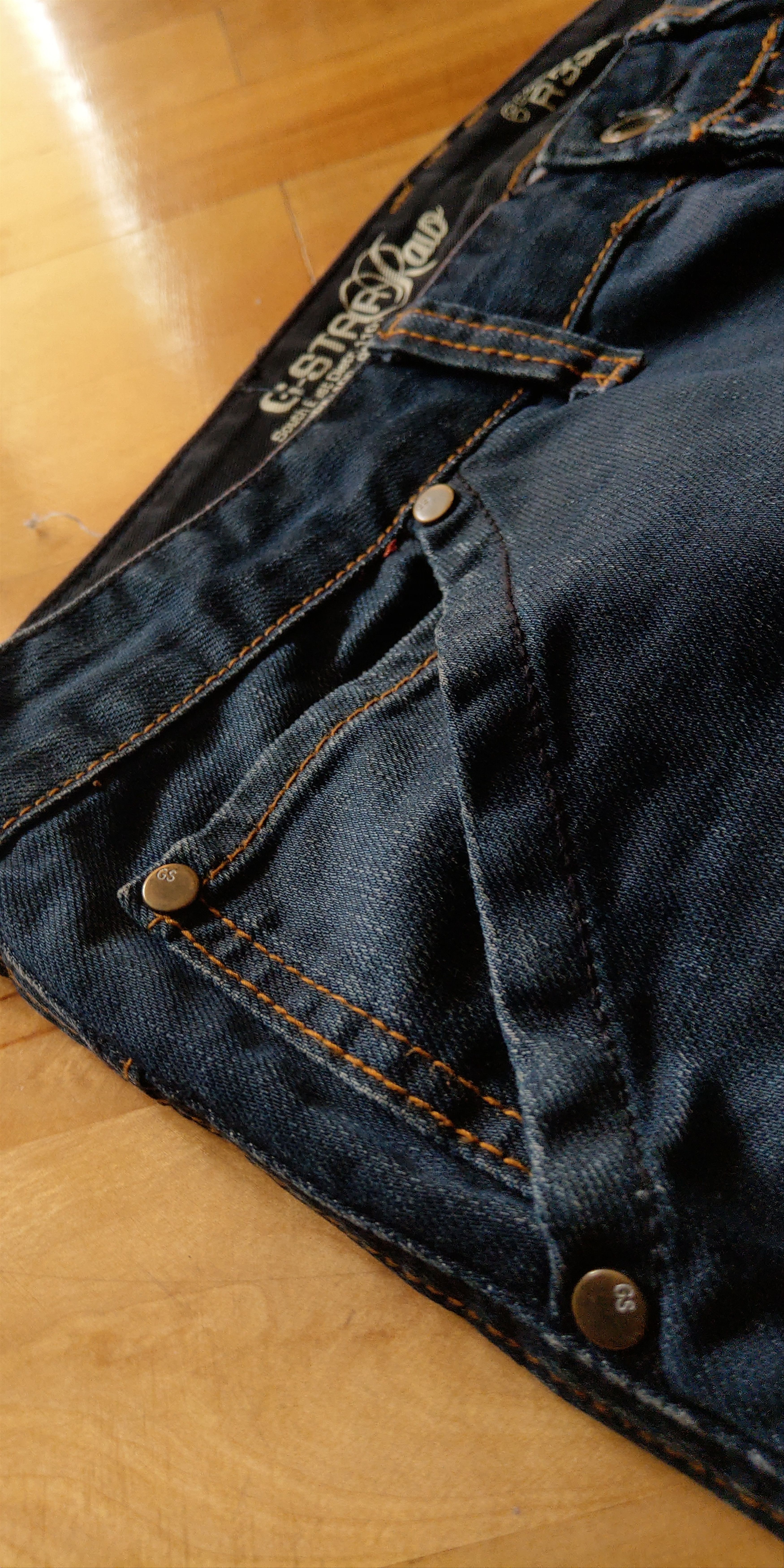 G-Star G-Star Typography Pants Flared Baggy Denim Goth GS RAW Size US 36 / EU 52 - 16 Thumbnail