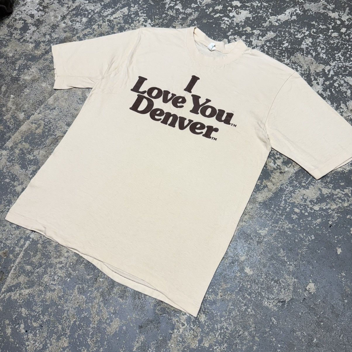 Other True Vintage I Love You Denver Tan/Cream 70s Belton Tshirt Size US L / EU 52-54 / 3 - 2 Thumbnail