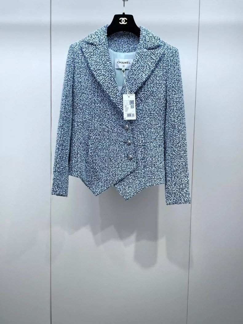 Chanel Chanel Light blue tweed jacket 2504-Nextarrow Size XS / US 0-2 / IT 36-38 - 1 Thumbnail