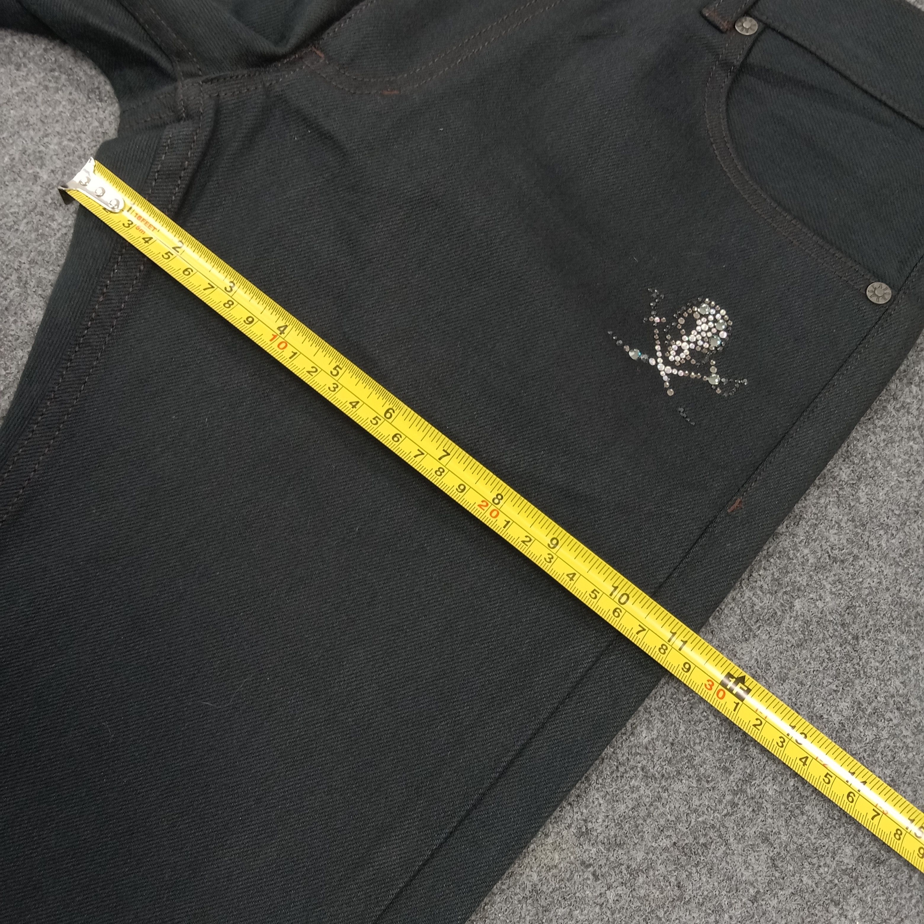 Japanese Brand Abordage by Hiromu Takahara Skull Punk Denim Pants C280N6 Size US 31 - 11 Thumbnail