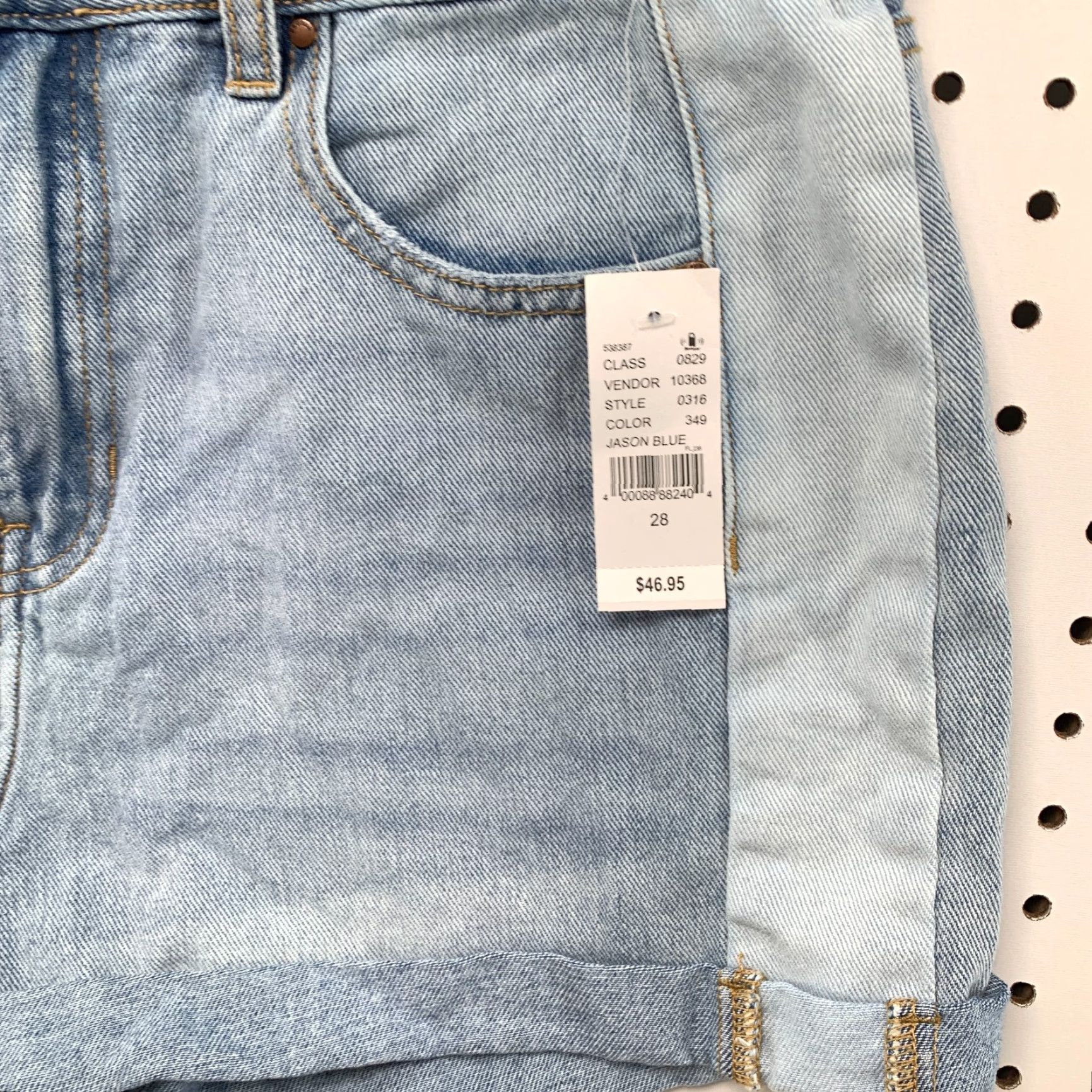 Pacsun VINTAGE PacSun Mom Denim Shorts Womens Size 28 Blue Cuffed High Rise NWT 2.5 Inseam Size 28" / US 6 / IT 42 - 5 Thumbnail