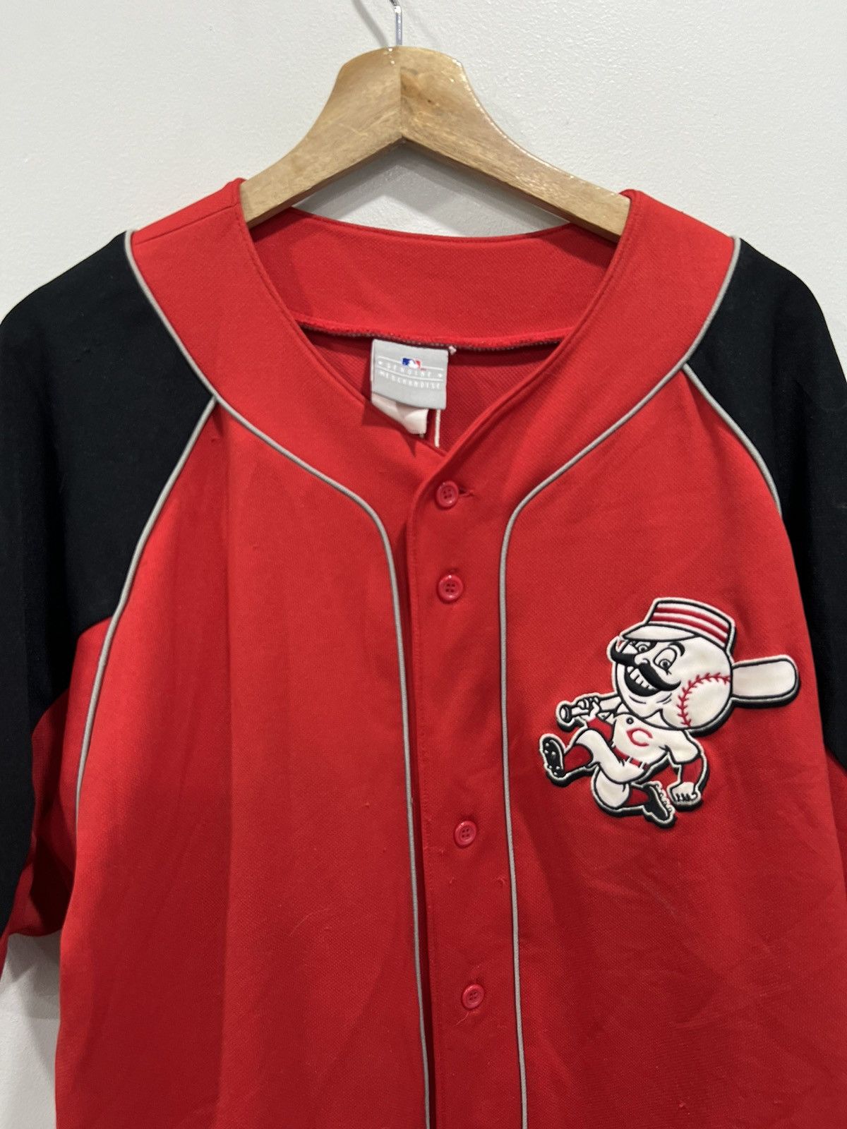 Vintage Cincinatti Reds Baseball Jersey bruce Size US L / EU 52-54 / 3 - 3 Thumbnail