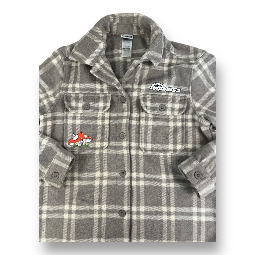 Other Your Highness Mushroom Flannel Shacket Size Medium Size M / US 6-8 / IT 42-44 - 3 Thumbnail