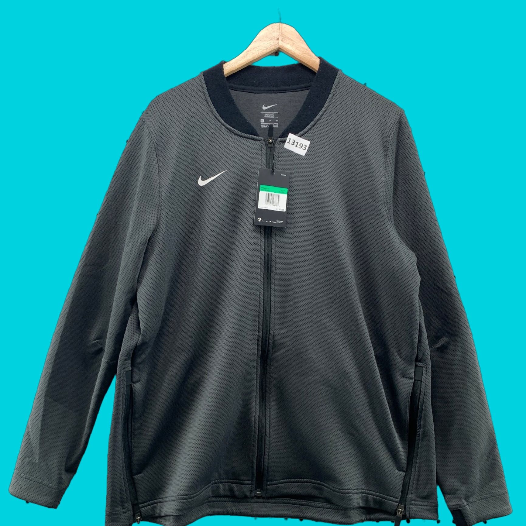Nike VINTAGE Nike Dri Fit Active Jacket Womens Tall XL Gray NWT 110 Size XL / US 12-14 / IT 48-50 - 1 Thumbnail