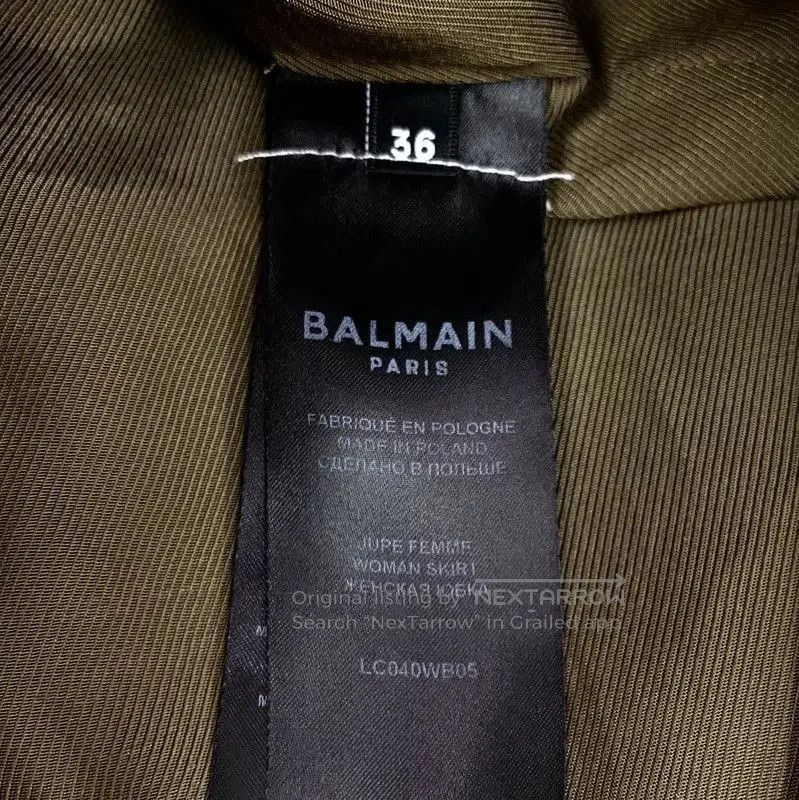 Balmain Balmain Women's Deep Brown Wool Skirt . Size 22" - 7 Thumbnail