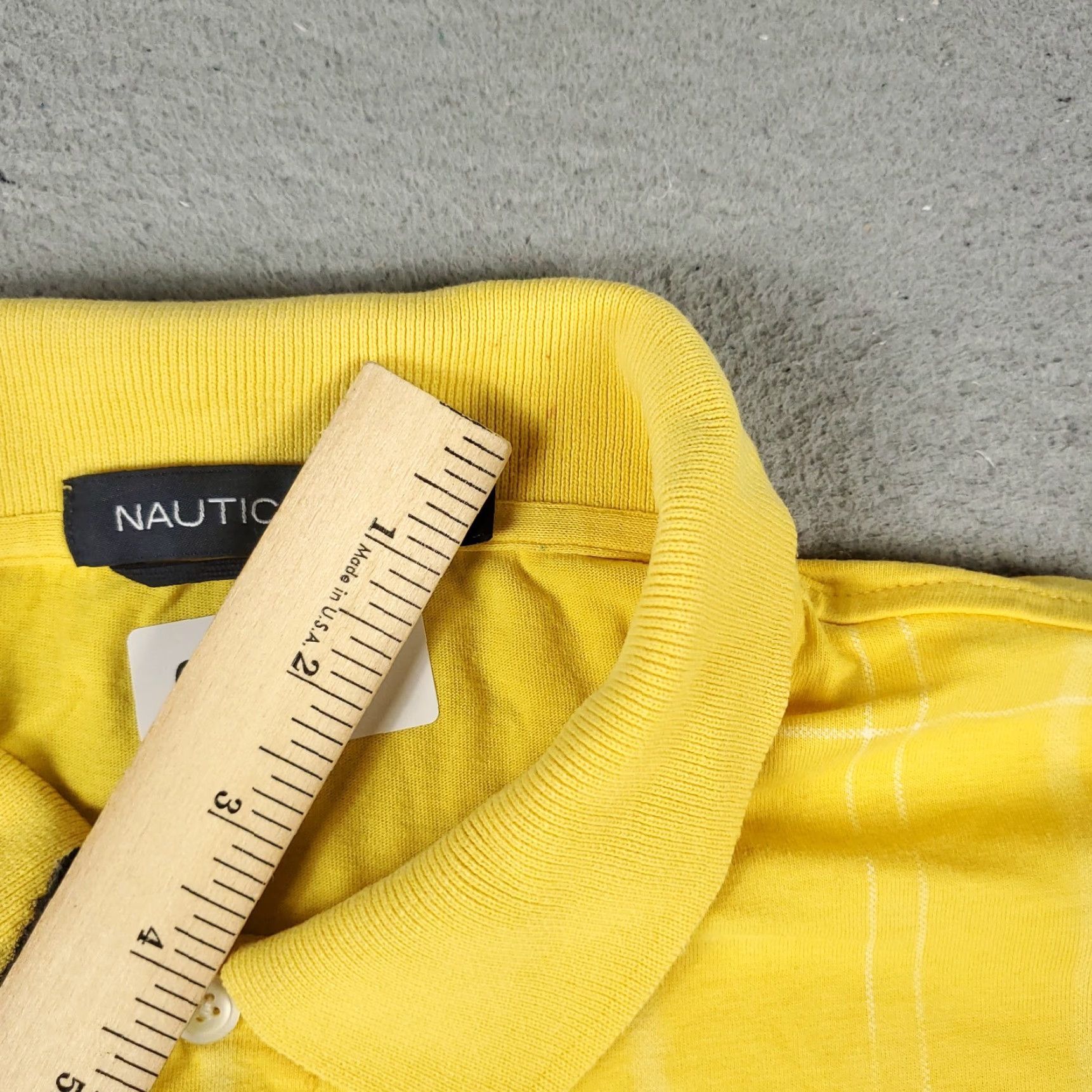 Nautica Nautica Polo Shirt Mens XL Yellow Check Short Sleeve Casual Activewear Size US XL / EU 56 / 4 - 4 Thumbnail