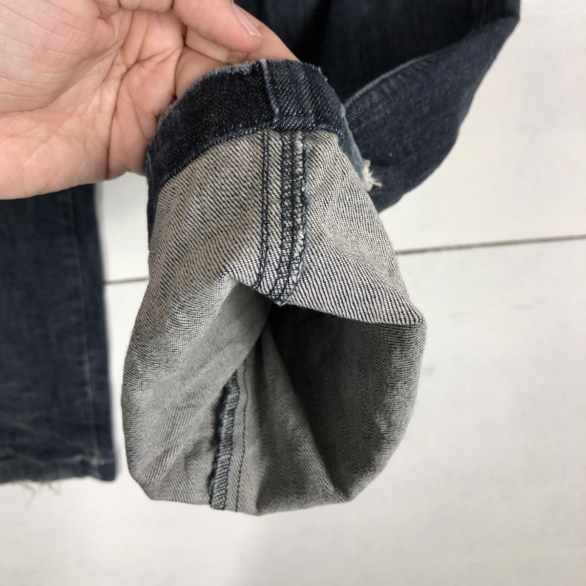 Japanese Brand 🔥VINTAGE ENGINEERD THE UNIFORM DISTRESSED DENIM JEANS Size US 35 - 10 Thumbnail