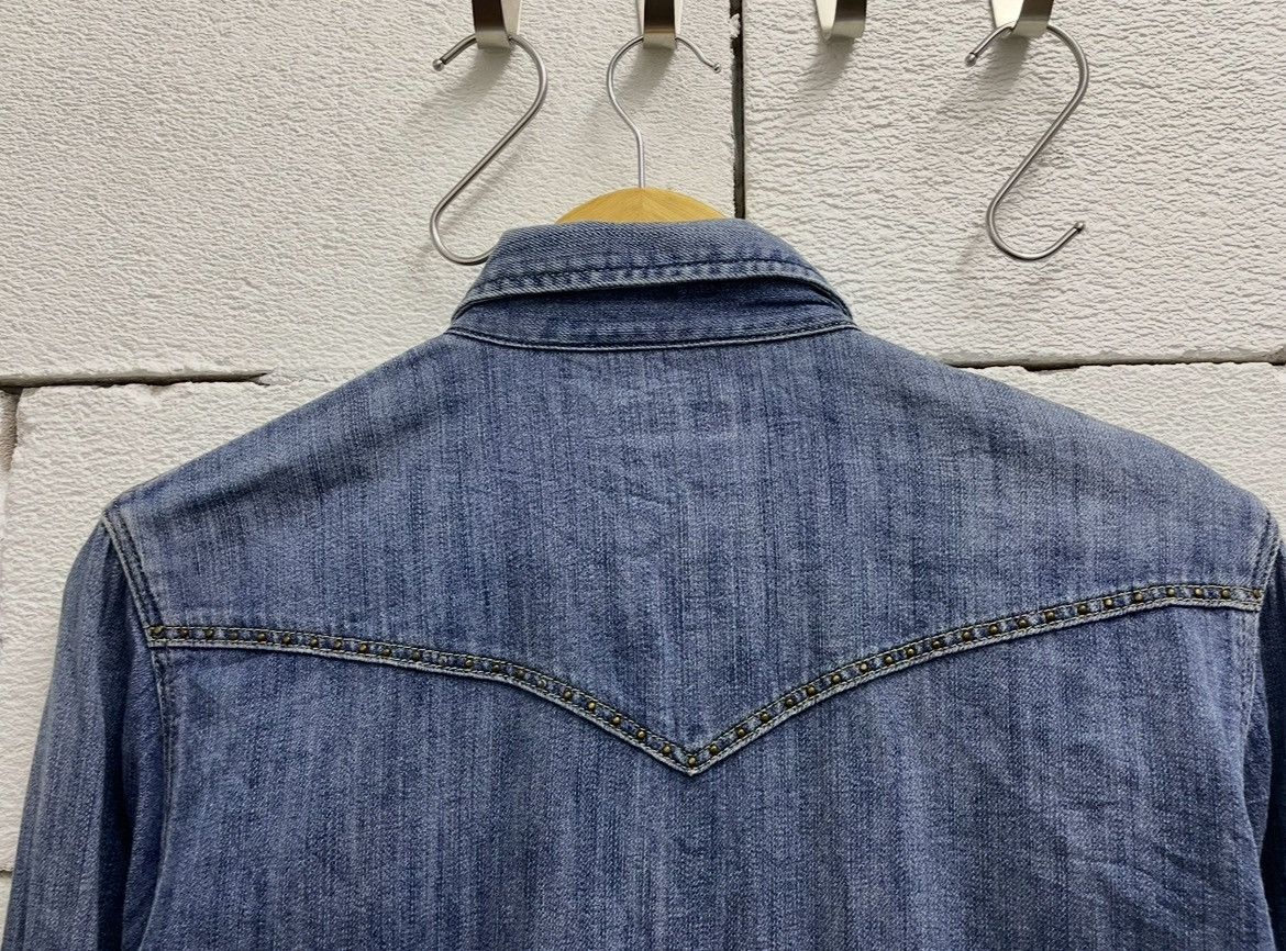 Eternal Eternal 🇯🇵 Western Denim Longsleeve Shirt with Nice Studded Size US M / EU 48-50 / 2 - 8 Thumbnail