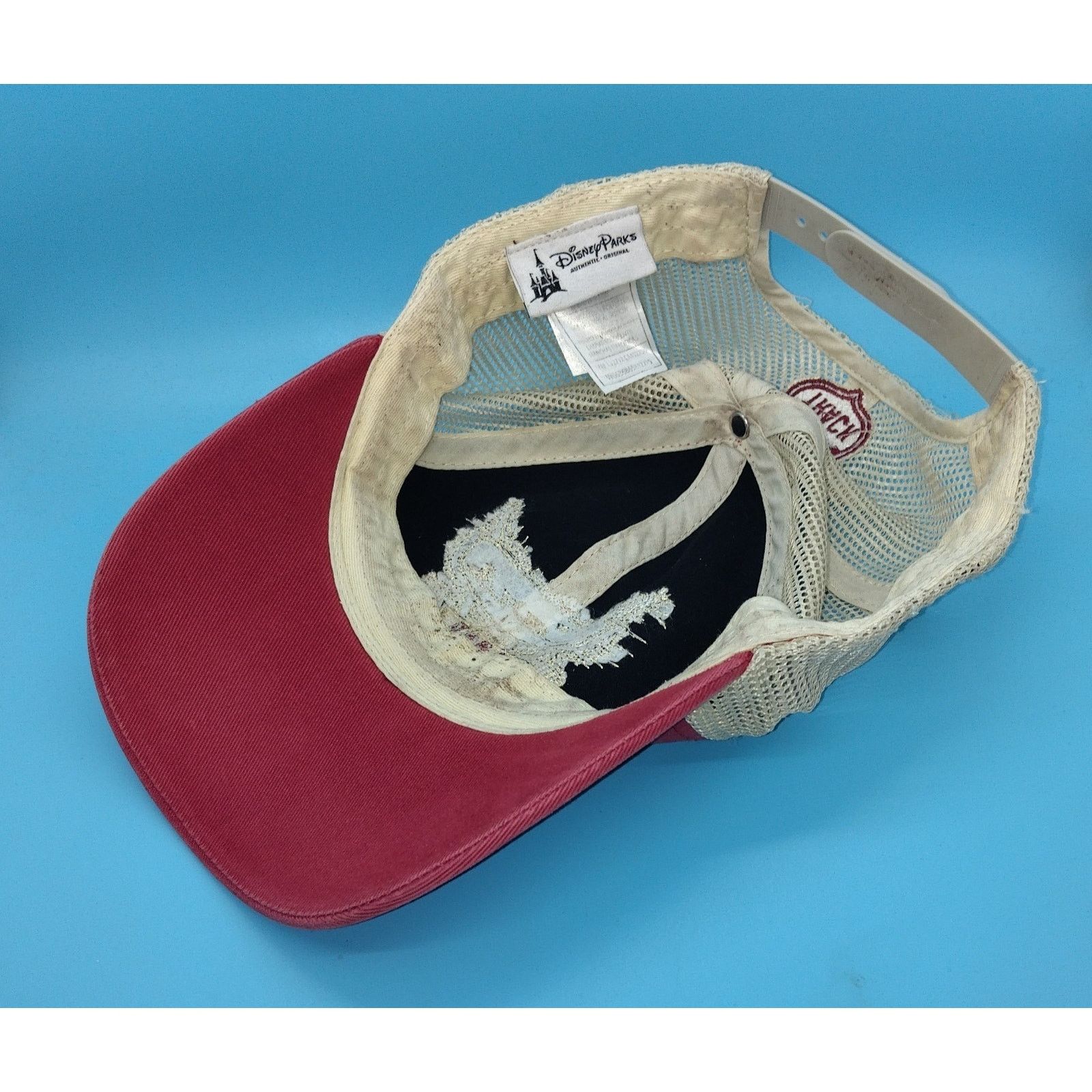 Disney DISNEY CARS Land "Dirt Track" Distressed Red/White Adult Hat Size ONE SIZE - 6 Thumbnail