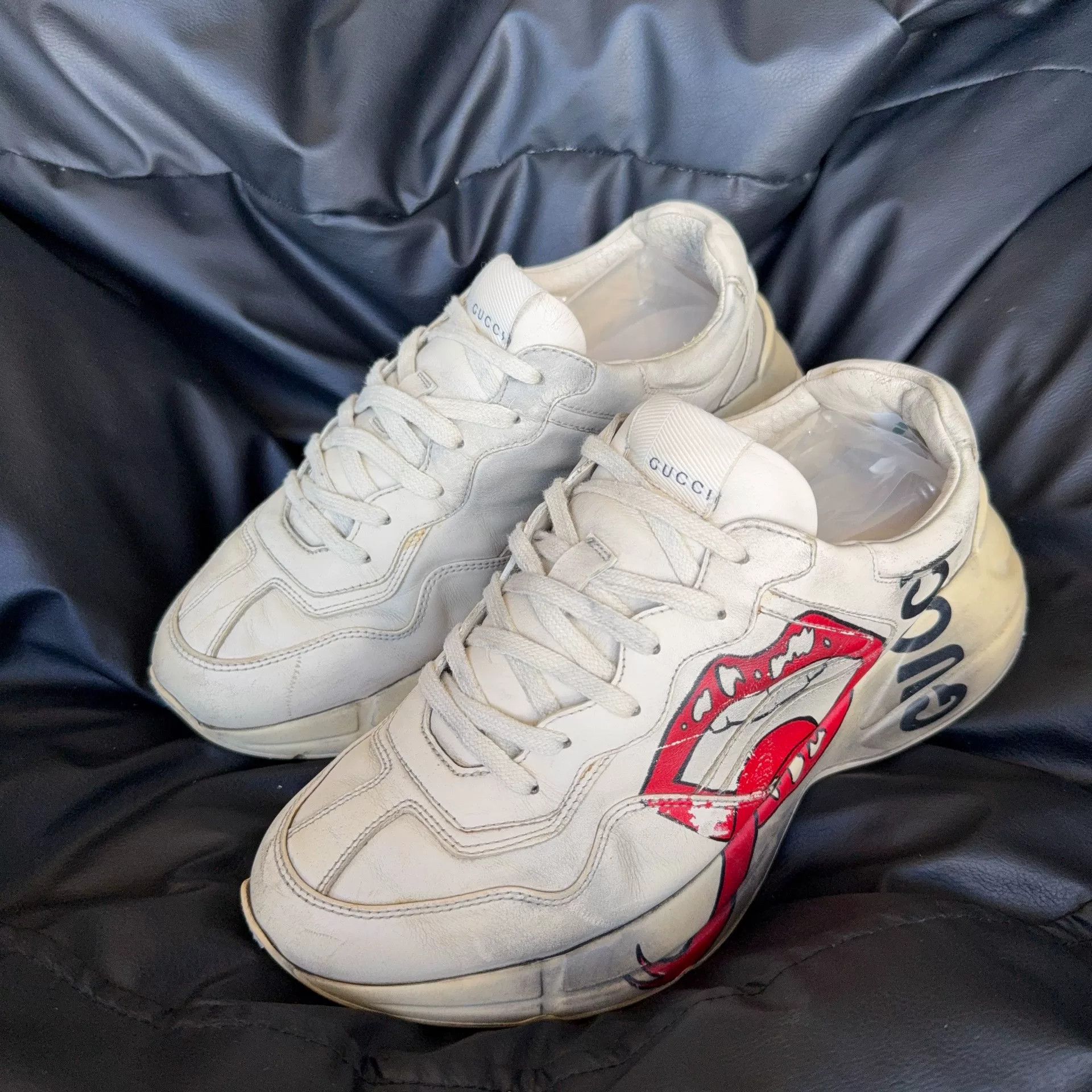 Gucci Gucci Red Lowtop Sneakers 6 Men Size US 6 / EU 39 - 1 Thumbnail