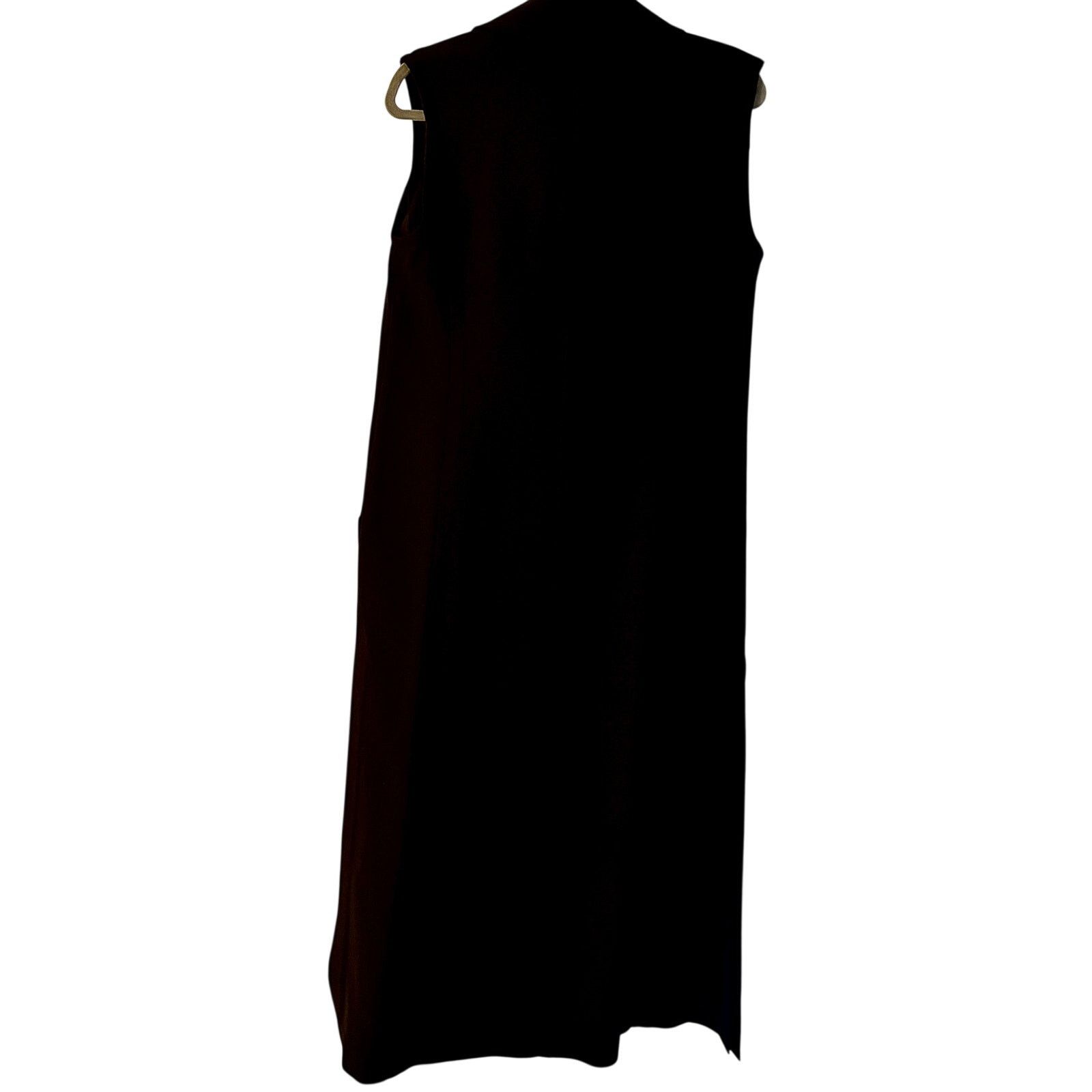 Diane von Furstenberg Diane von Furstenberg Women's Sleeveless Wool Black Dress Size M / US 6-8 / IT 42-44 - 2 Thumbnail