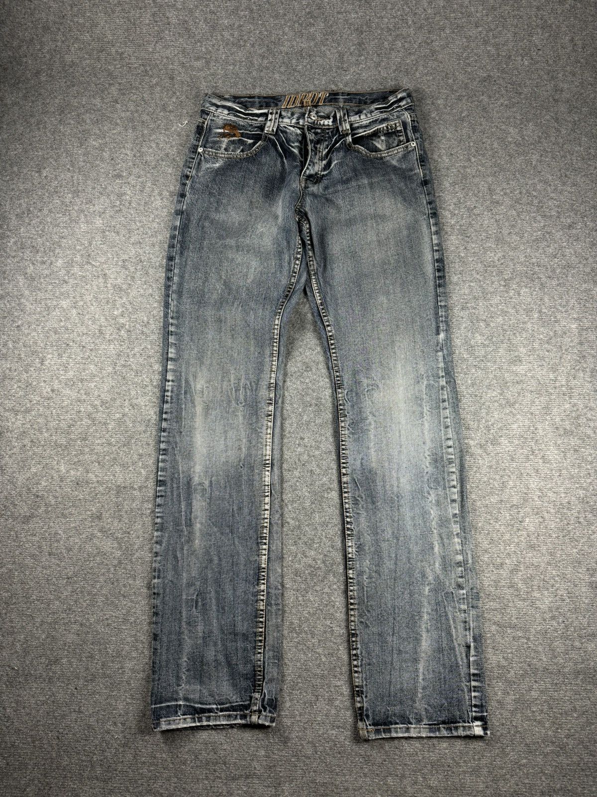 Japanese Brand Vintage distressed denim emroidered swag pants y2k denim Size US 34 / EU 50 - 7 Thumbnail