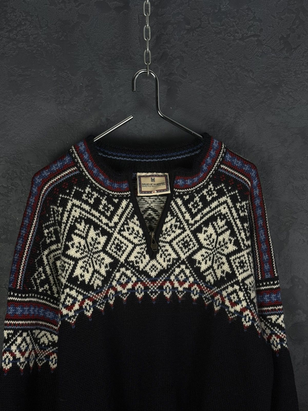 Dale Of Norway Dale Of Norway Men’s 1/4 Zip Wool Knitted Sweather Size XL Size US XL / EU 56 / 4 - 5 Thumbnail