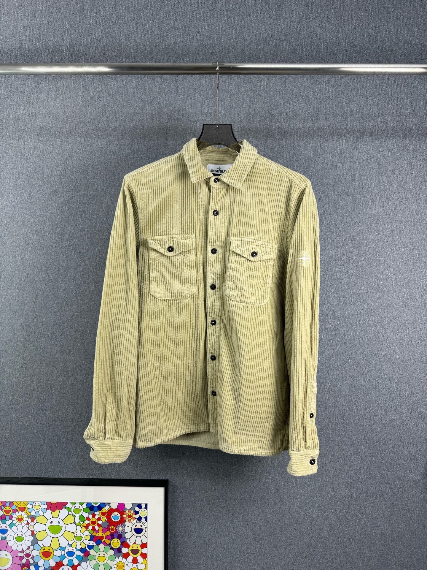 Stone Island Stone Island Corduroy Sleeve Badge Shirt Size US M / EU 48-50 / 2 - 1 Thumbnail