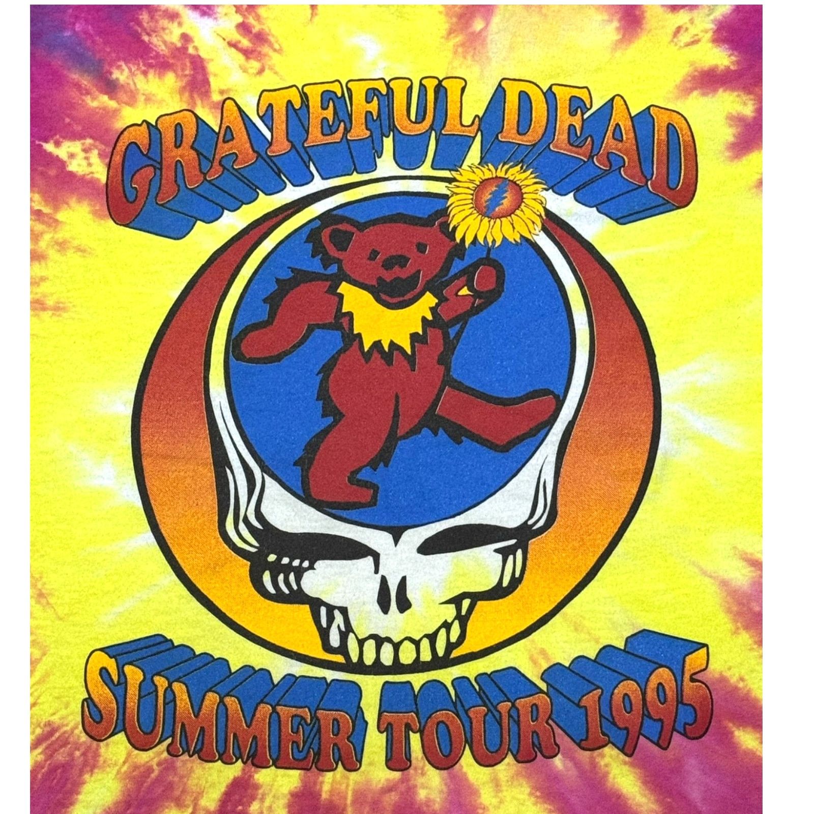Liquid Blue Vintage 1995 Grateful Dead Summer Tour Tie Dye T-Shirt XL Size US XL / EU 56 / 4 - 5 Thumbnail