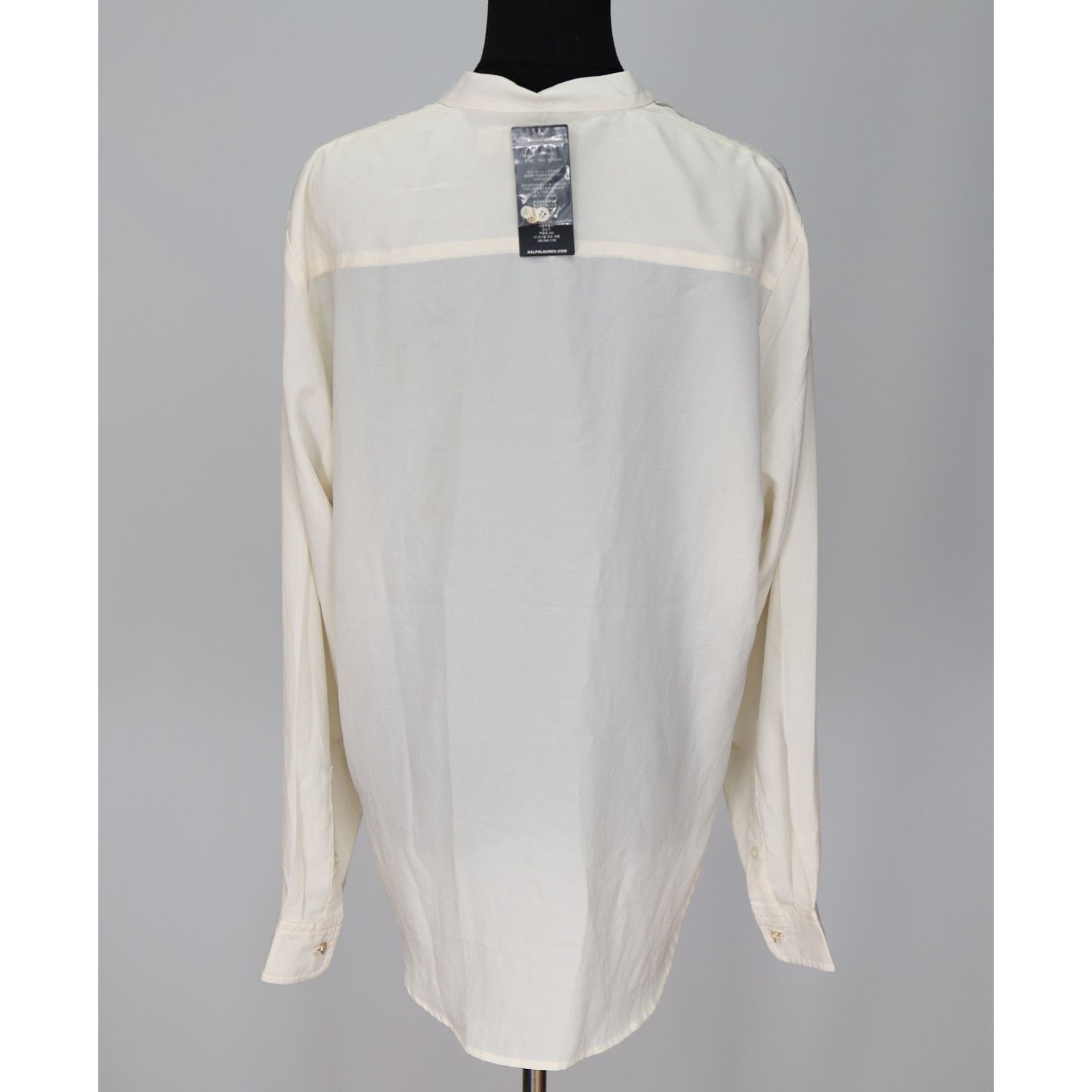 Lauren Ralph Lauren RALPH LAUREN Ivory Tie Neck Front Pockets Blouse Size XL Size XL / US 12-14 / IT 48-50 - 4 Thumbnail