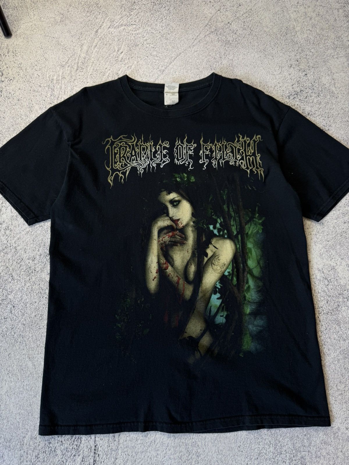 Band Tees Vintage Cradle Of Filth T Shirt King Of The Woods Rare Y2K Size US L / EU 52-54 / 3 - 3 Thumbnail