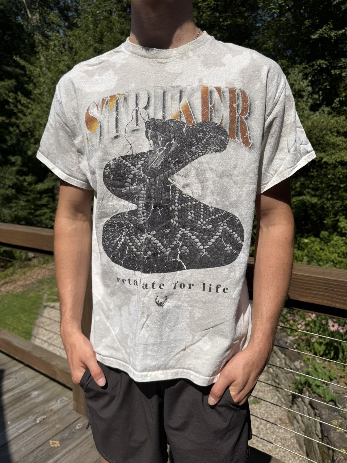 Pacsun STRIKER GRAPHIC TEE WASHED RATTLE-SNAKE READY TO POUNCE Size US M / EU 48-50 / 2 - 1 Thumbnail