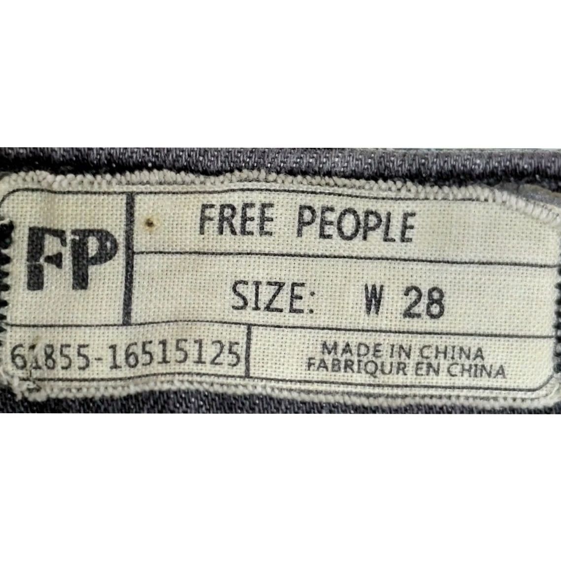 Free People Free People Jeans Distressed Gray Solid Denim Women Size W 28 Skinny Zip Pocket Stretch Vintage No N/A Size 28" / US 6 / IT 42 - 5 Thumbnail