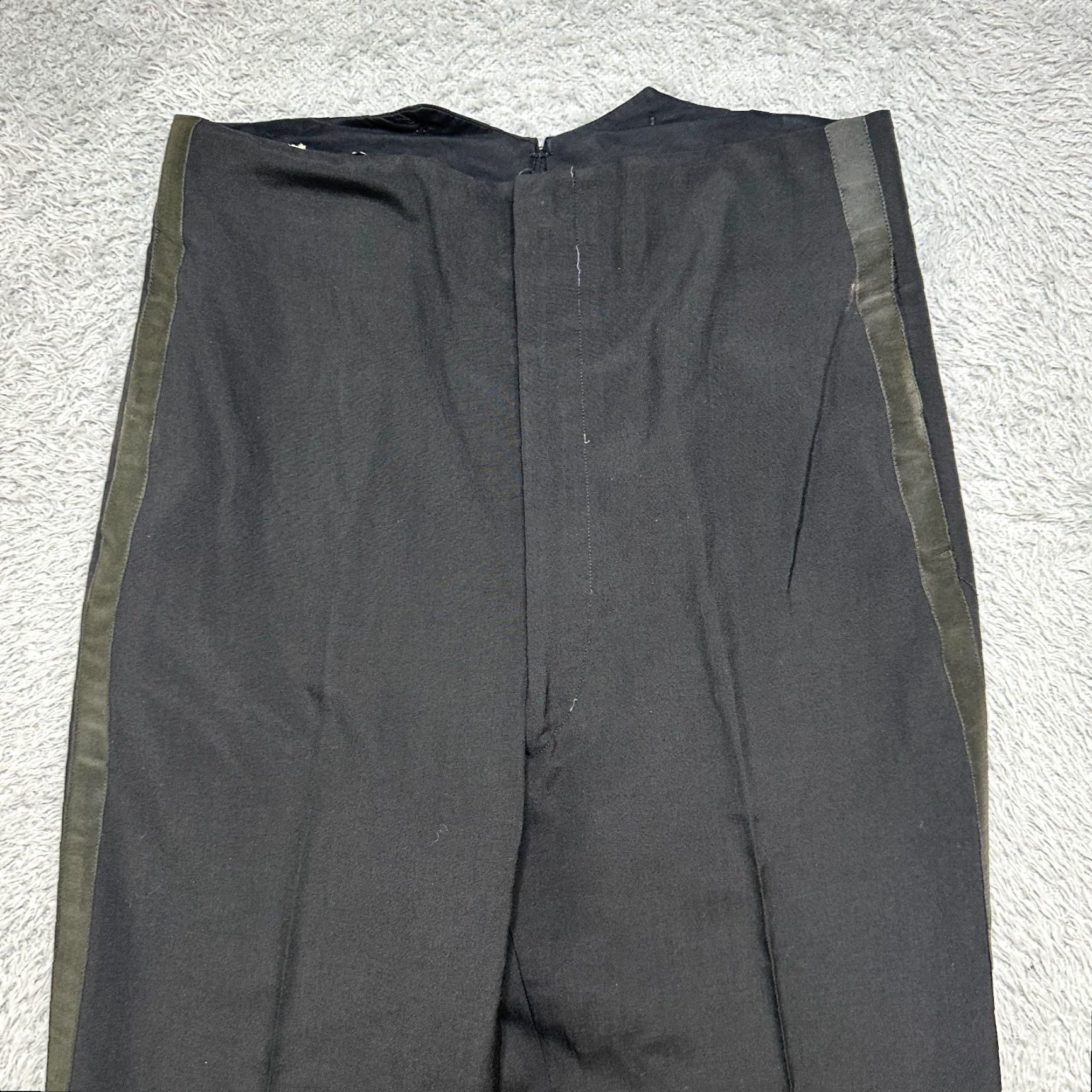 Vintage VINTAGE USAF Trousers 32x29 Black Wool Dress Military 60s True Vintage Talon Zip Navy? Size US 32 / EU 48 - 2 Thumbnail