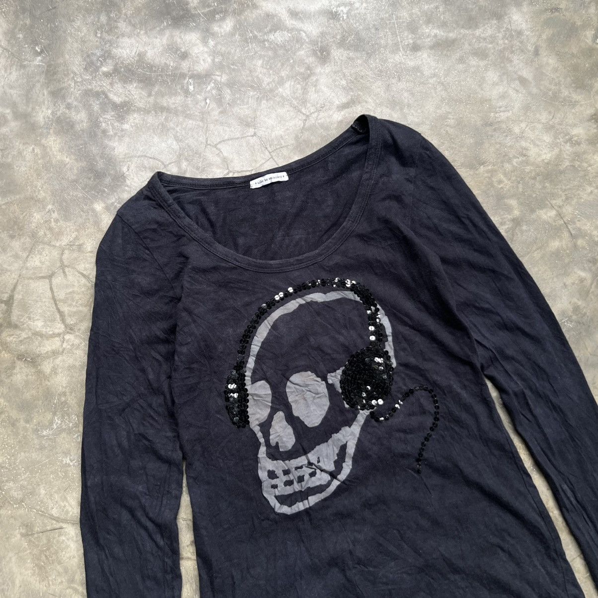 Hysteric Glamour 2000s Babe be Equivalent Skull Long Sleeve Shirt Size M / US 6-8 / IT 42-44 - 2 Thumbnail