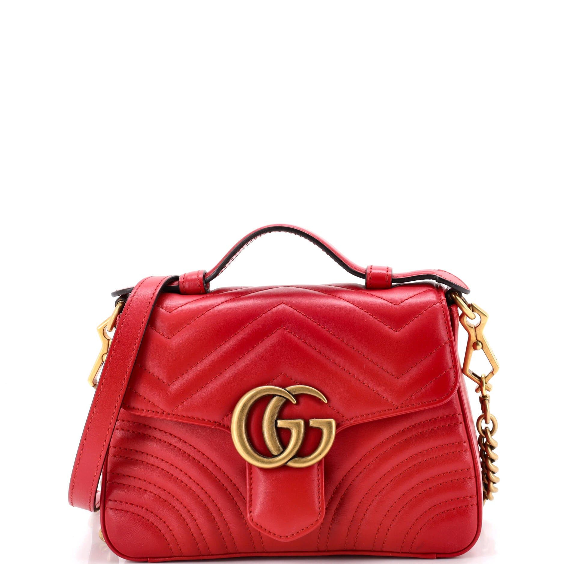 Gucci GG Marmont Top Handle Flap Bag Size ONE SIZE - 1 Thumbnail