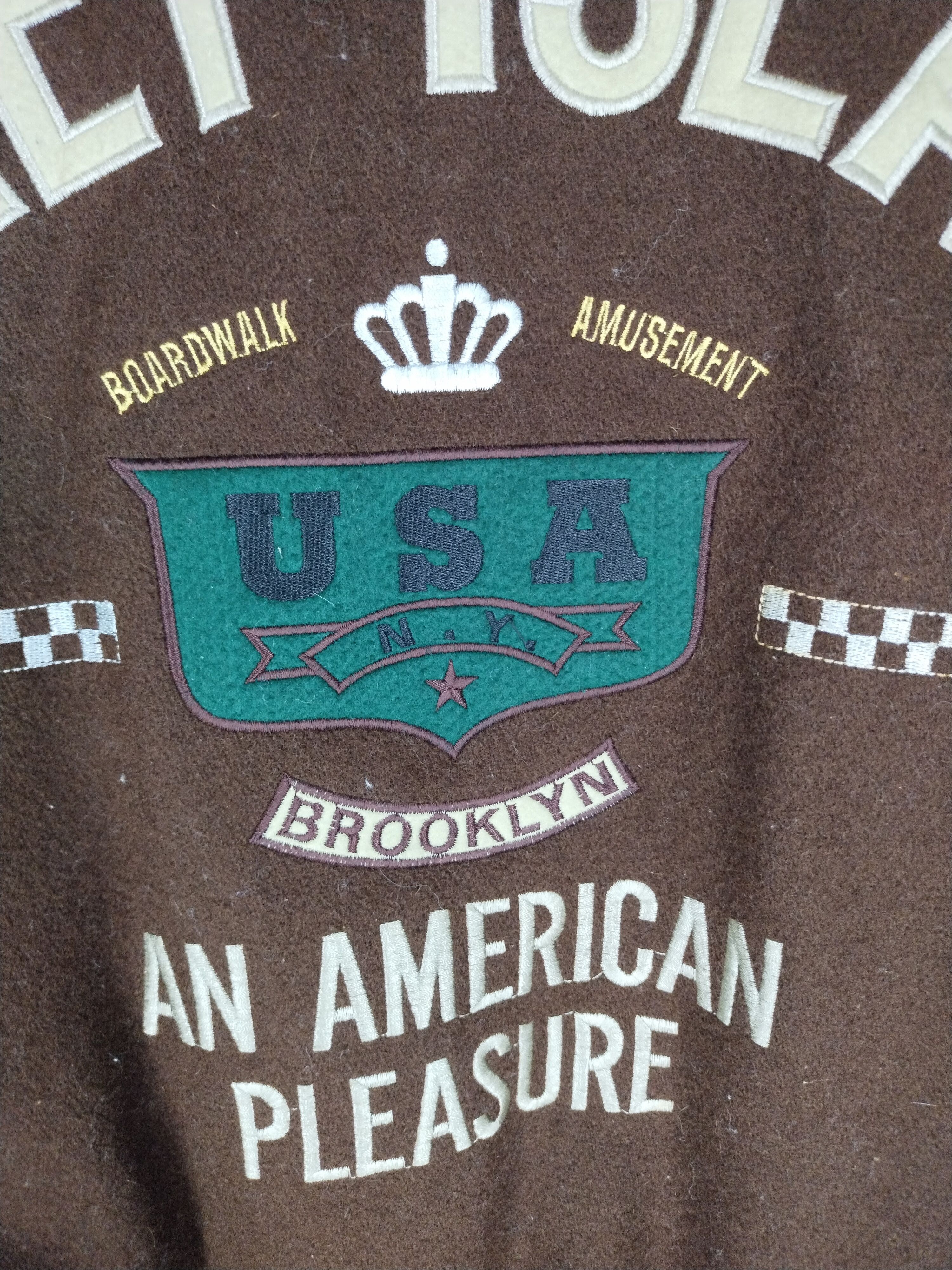 Japanese Brand Vtg Coney Island The Harvard Company Wool Varsity Jacket Size US M / EU 48-50 / 2 - 11 Thumbnail