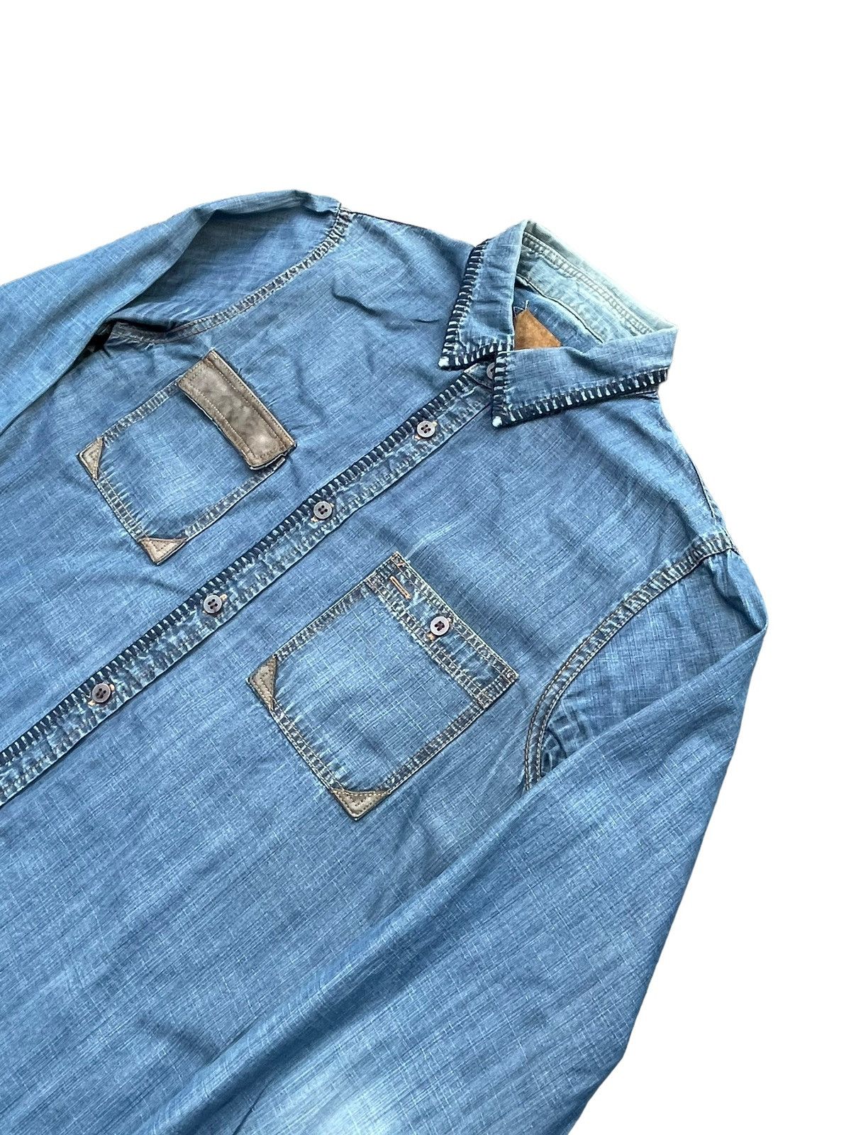 Japanese Brand Unknown Brand Custom Chambary Shirt Size US S / EU 44-46 / 1 - 2 Thumbnail