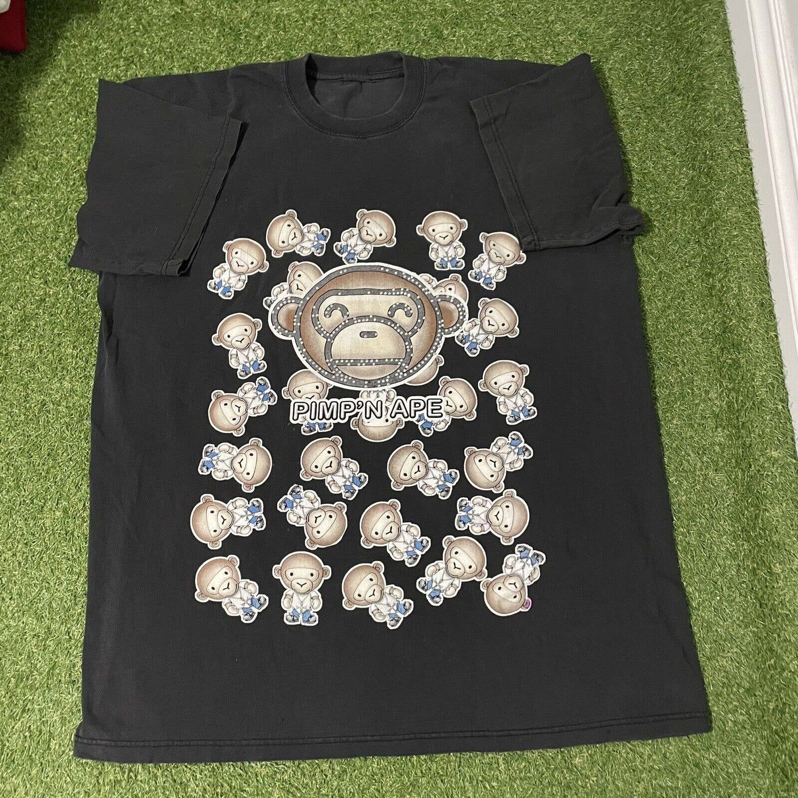a bathing ape Tシャツ ピチt y2k 美 品꧂90's A BATHING APE エイプ TシャツY2K XS - メルカリ